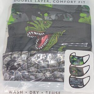 New 3 Pack Kids Face Covers Masks